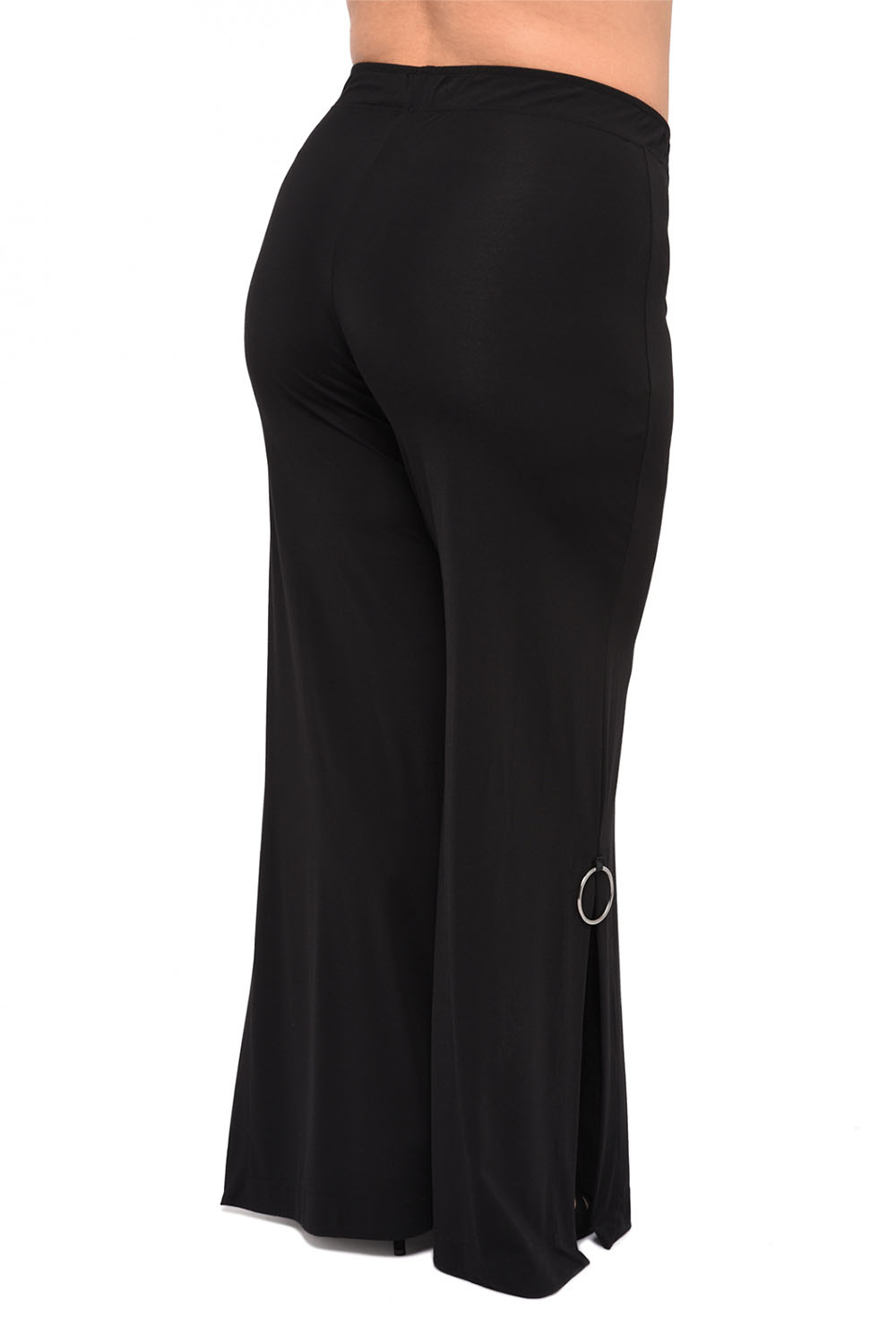 Pantalon fluide avec fente femme grande taille - Rondes en couleurs