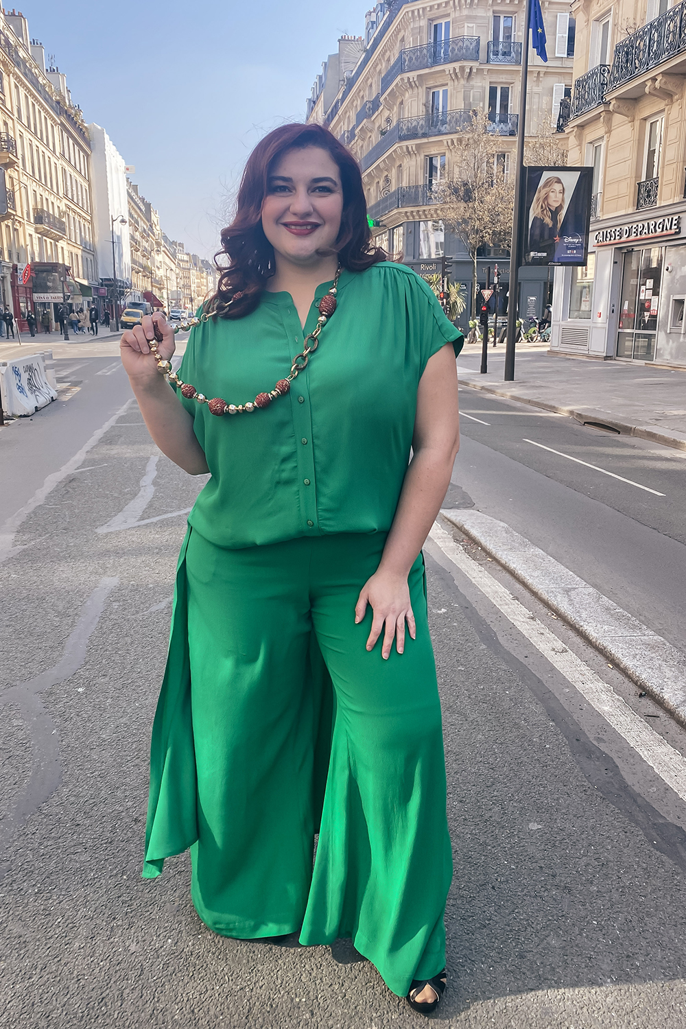 pantalon fluide large