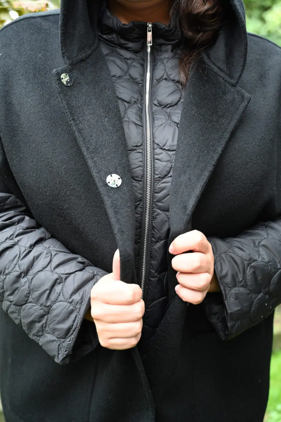 Cape doudoune 3 en 1 en laine – manteau grande taille Rino & Pelle – Image 5