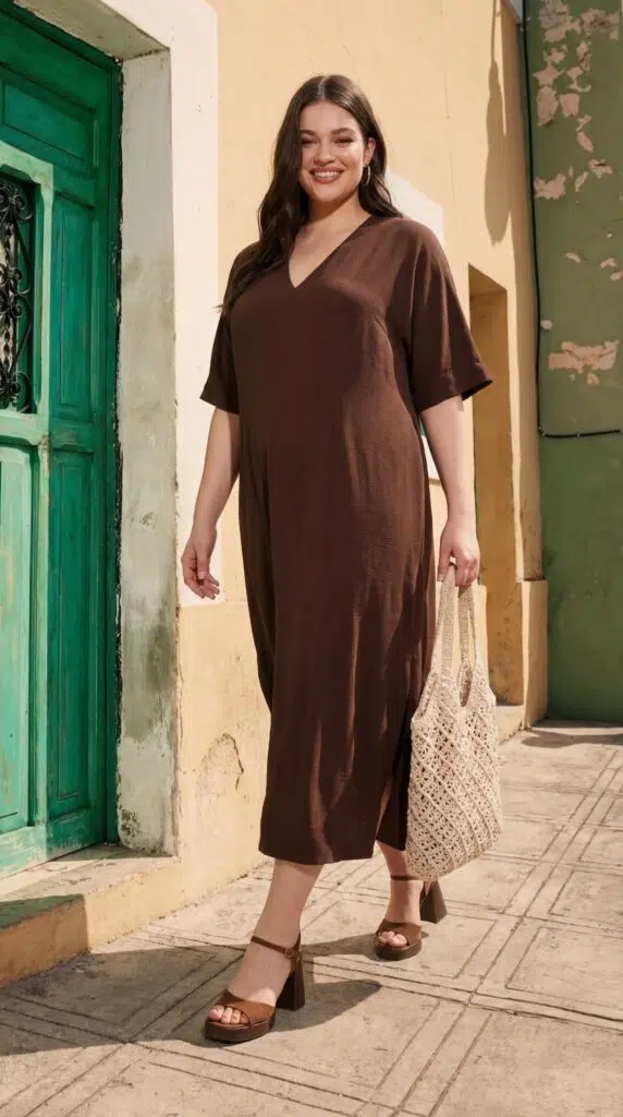 Robe longue confortable et fluide pour l’été