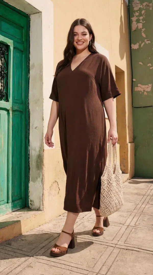 Robe longue confortable et fluide pour l’été