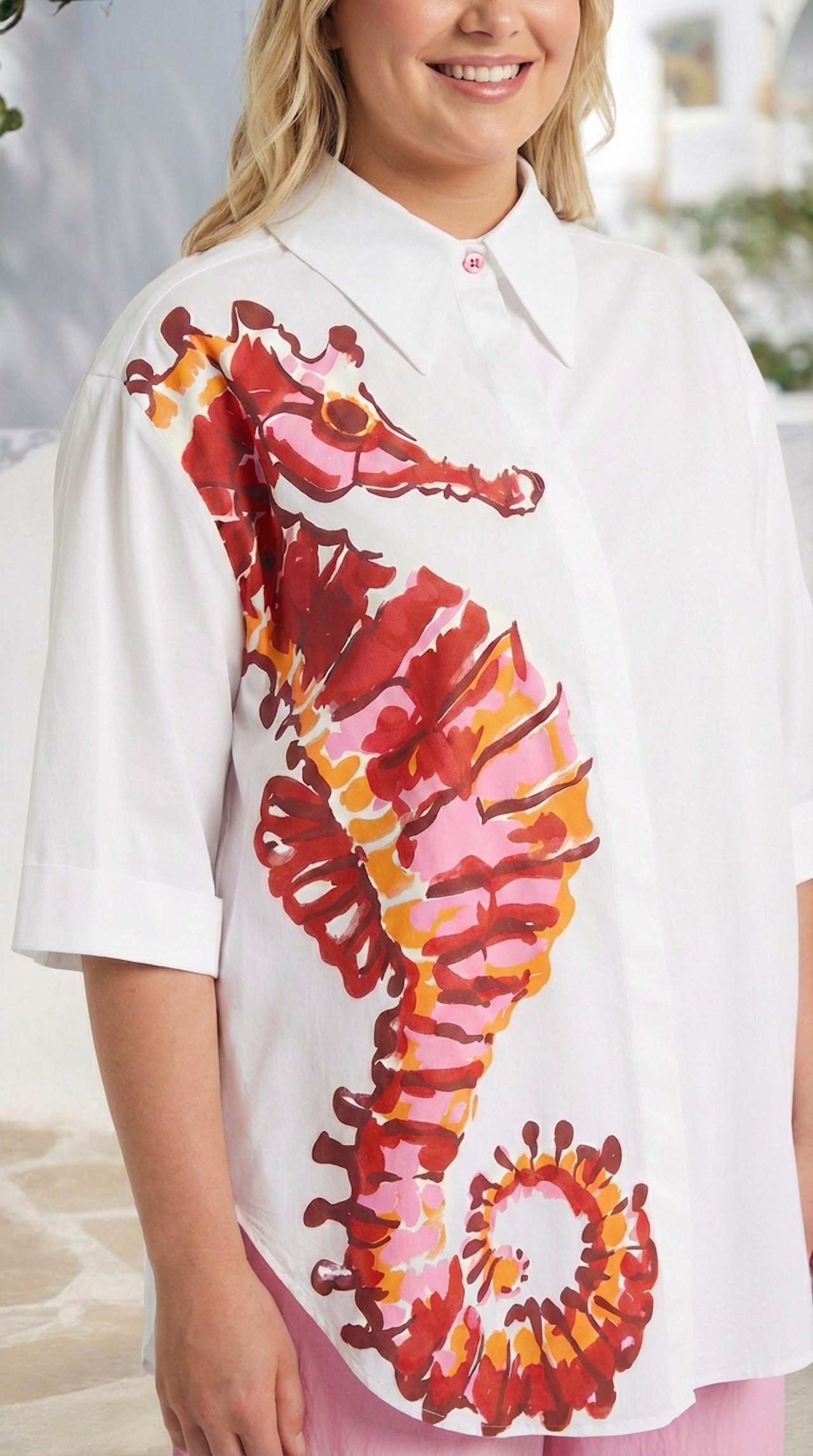 Chemise en coton confortable et polyvalente