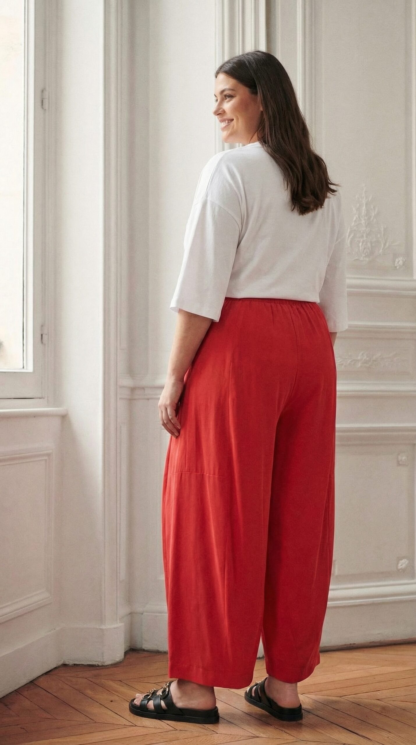 Pantalon large fluide 7/8ème été
