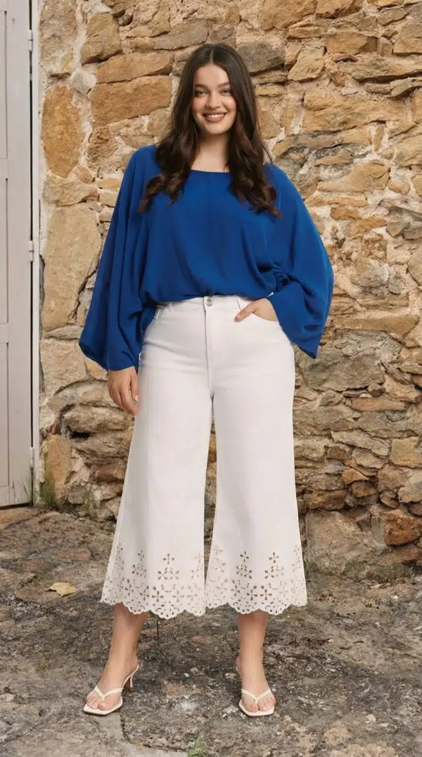 Jean’s 7/8ème avec dentelle