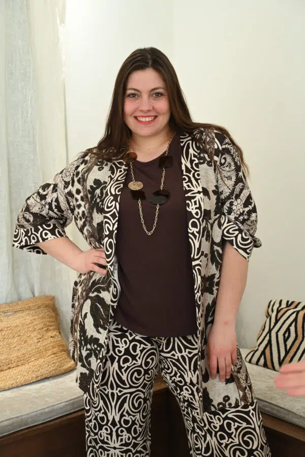Veste en Viscose Imprimé