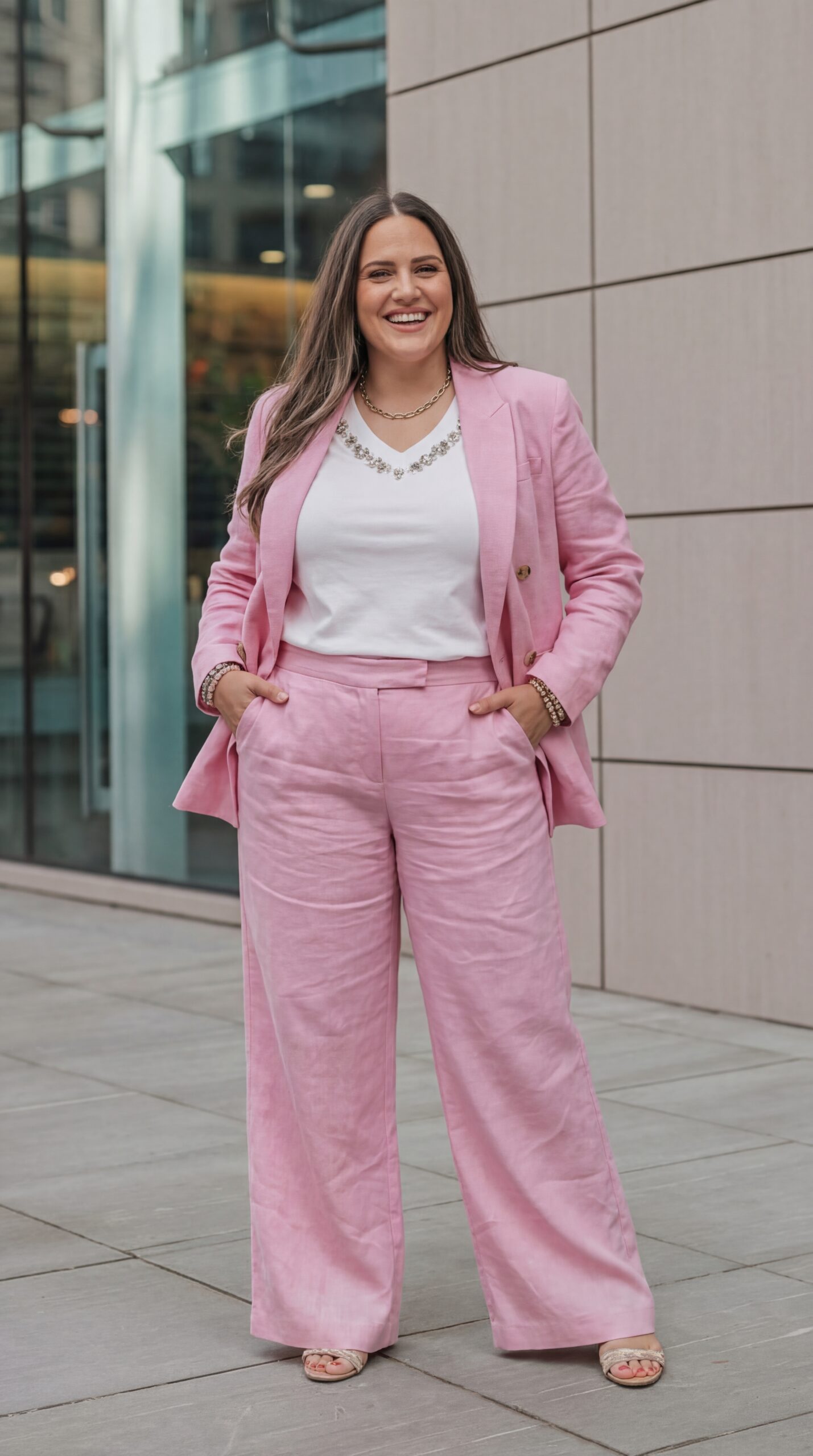 Pantalon en Lin Chic Décontracté