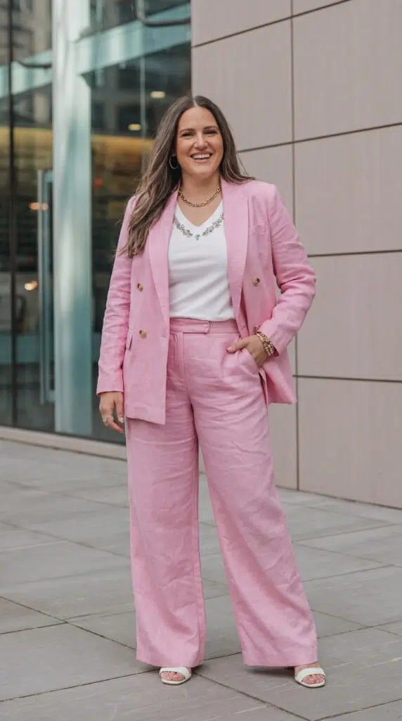 Pantalon en Lin Chic Décontracté