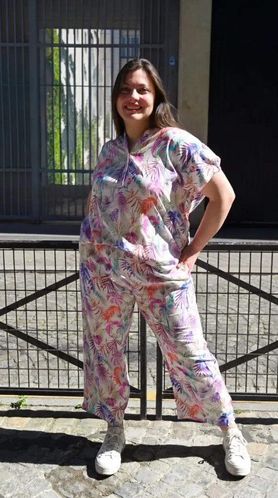 Pantalon fluide en viscose à coupe féminine