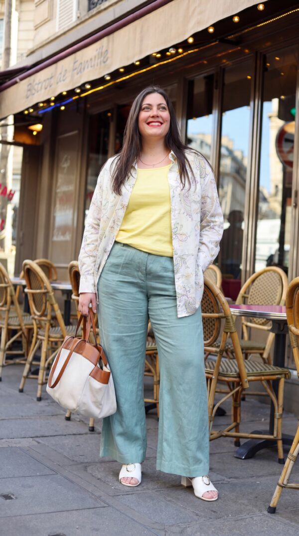 Chemise en coton imprimé cachemire