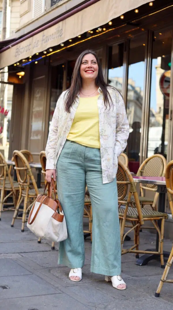 Chemise en coton imprimé cachemire